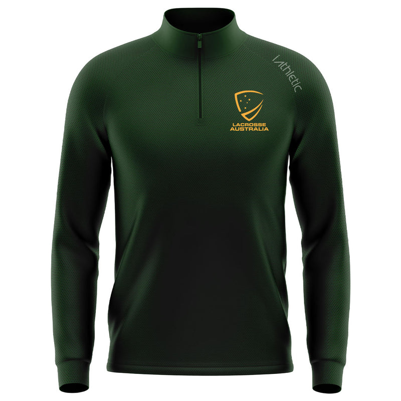 Lacrosse Australia Logo Pro Tech Qtr Zip Jacket