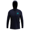 Mountain Raiders BMX Pro Zip Hoodie - Teal Logo