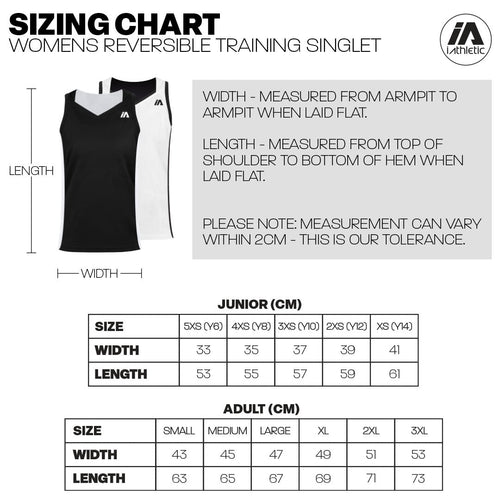 Maryborough Blazers Womens Training Reversible Singlet