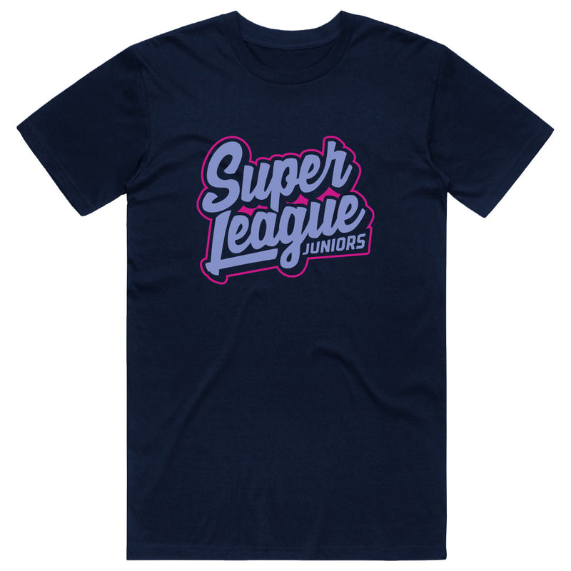 Super League Juniors Cotton Tee - Navy