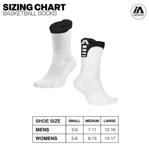 iAthletic Elite Performance Socks - White/White/Red