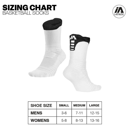 iAthletic Elite Performance Ankle Socks - Black/White