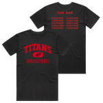 Hawthorn Titans Team List Cotton Tee