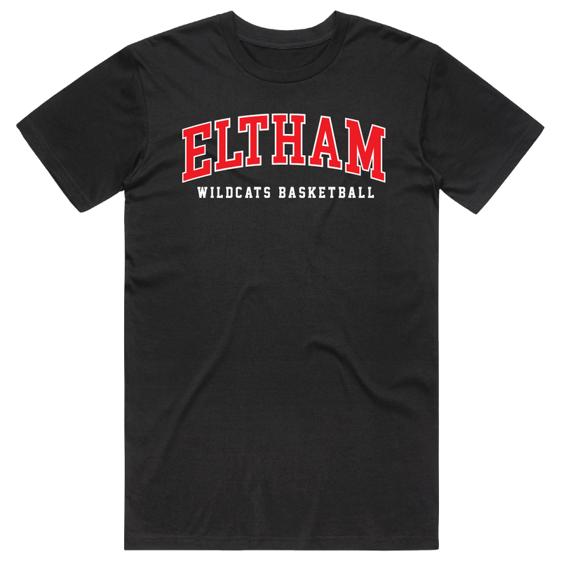 Eltham Wildcats Cotton Tee - Black