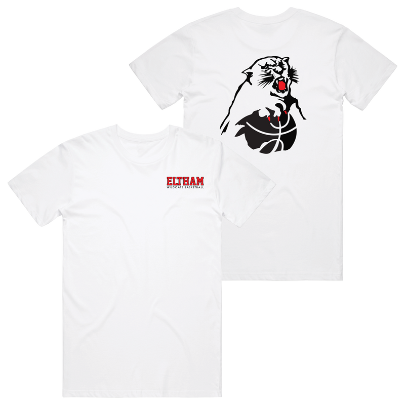Eltham Wildcats Cotton Tee - White