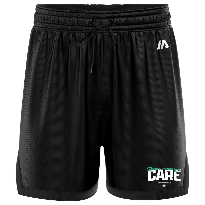 Mindfull Aus 'Show Someone You Care' Casual Shorts - Black/Black