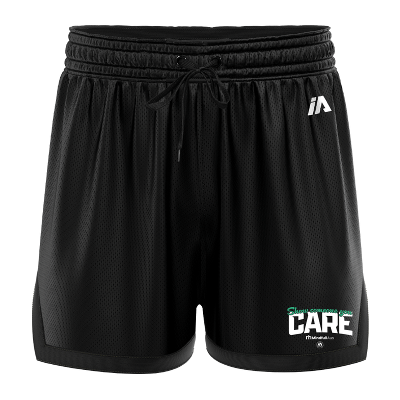 Mindfull Aus 'Show Someone You Care' Casual Shorts - Black/Black