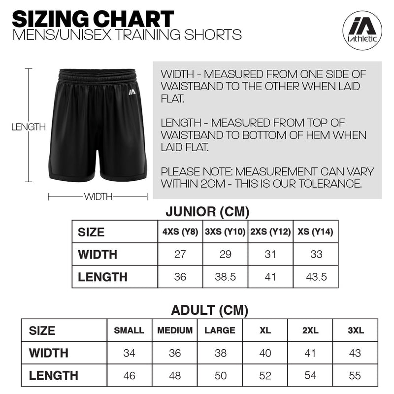iAthletic Training Shorts Mens - Black