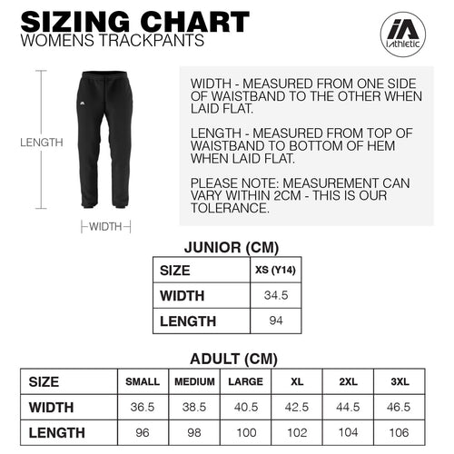 iAthletic Womens Trackpants - Black