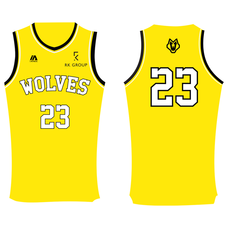 West Sydney Wolves Singlet - YELLOW (u10s and U12s)