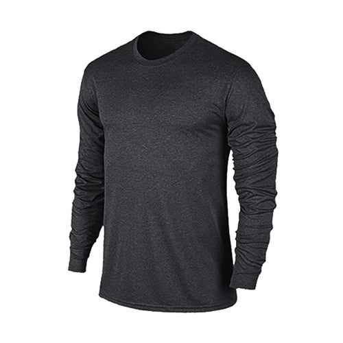 iAthletic Performance Long Sleeve Tee - Black Marle