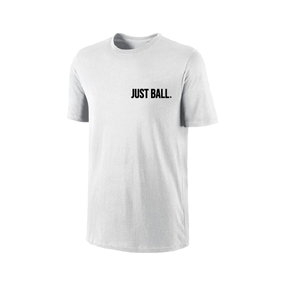 Just Ball Cotton Short Sleeve Tee Small Logo - White