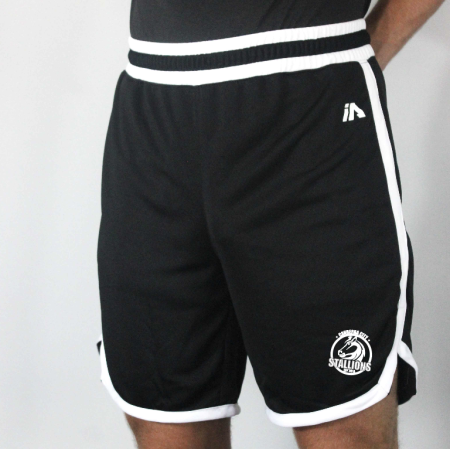 Canberra City Stallions Casual Basketball Shorts - Black/ White