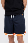 iAthletic Casual Basketball Shorts Mens - Navy/Orange