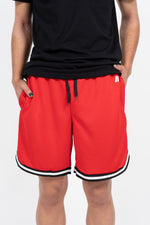 iAthletic Casual Basketball Shorts Mens - Red/Black