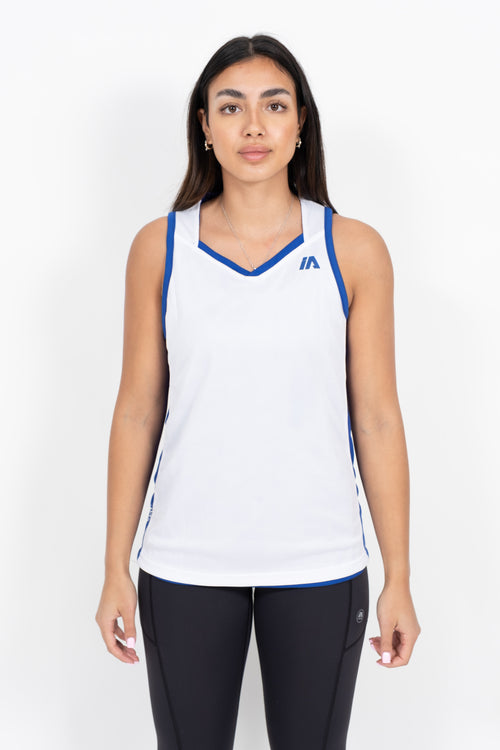 iAthletic Women's Training Reversible Singlet - Royal/White