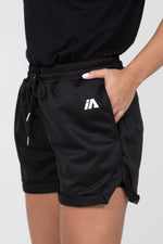 iAthletic Casual Basketball Shorts Womens - Black/Black
