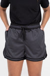 iAthletic Casual Basketball Shorts Womens - Charcoal/Black
