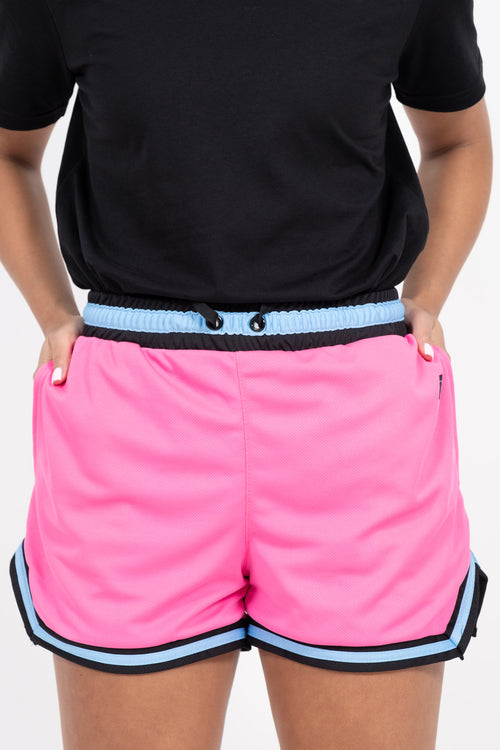 iAthletic Casual Basketball Shorts Womens - Miami Bright