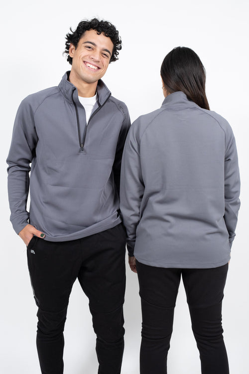 iAthletic Quarter Zip Jacket - Grey