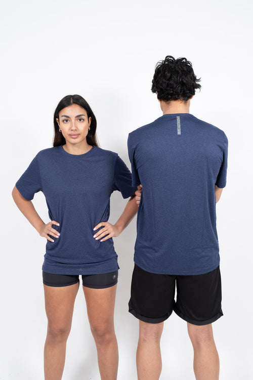 iAthletic Performance Short Sleeve Tee - Navy Marle