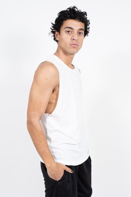 iAthletic Cotton Tank - White