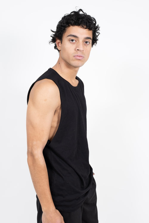 iAthletic Cotton Tank - Black