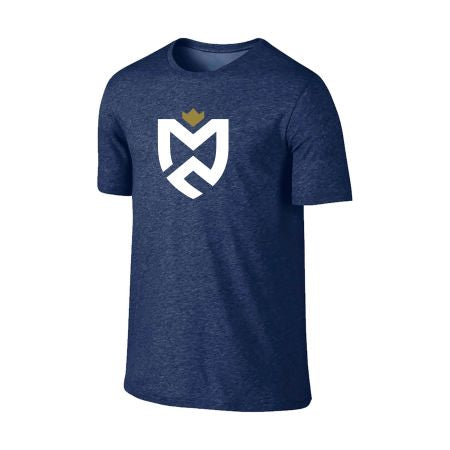 Navy Marle Performance Tee