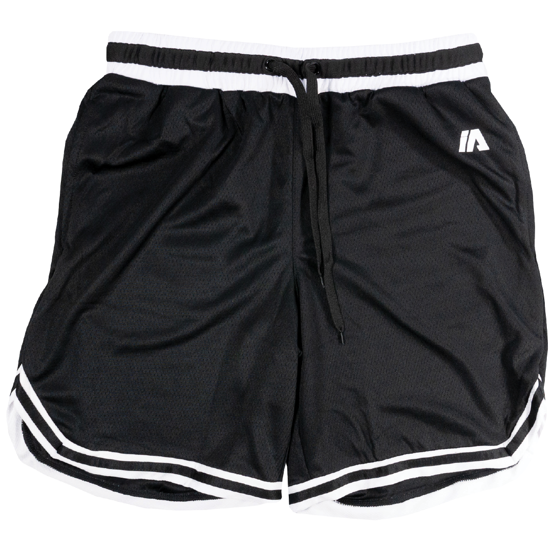 iAthletic Casual Basketball Shorts Men s Black White