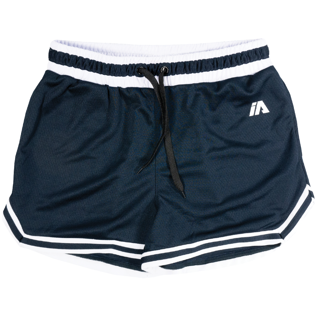 Girls navy top basketball shorts