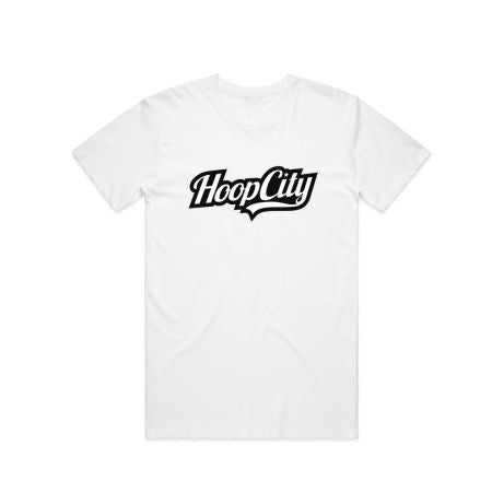 Hoop City White Cotton Tee